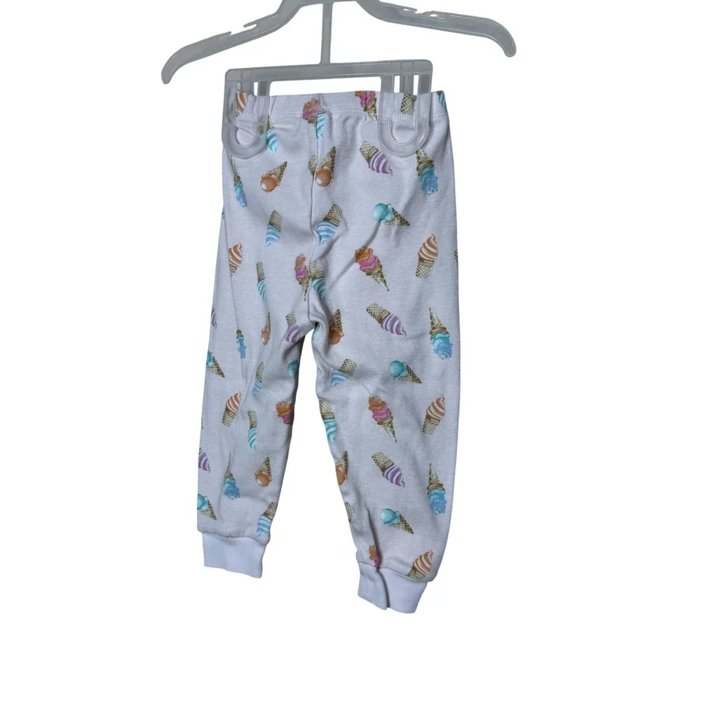 Janie and Jack Ice Cream Pajama Set Pink 18-24 Months Short Sleeve‎ Snug Fit